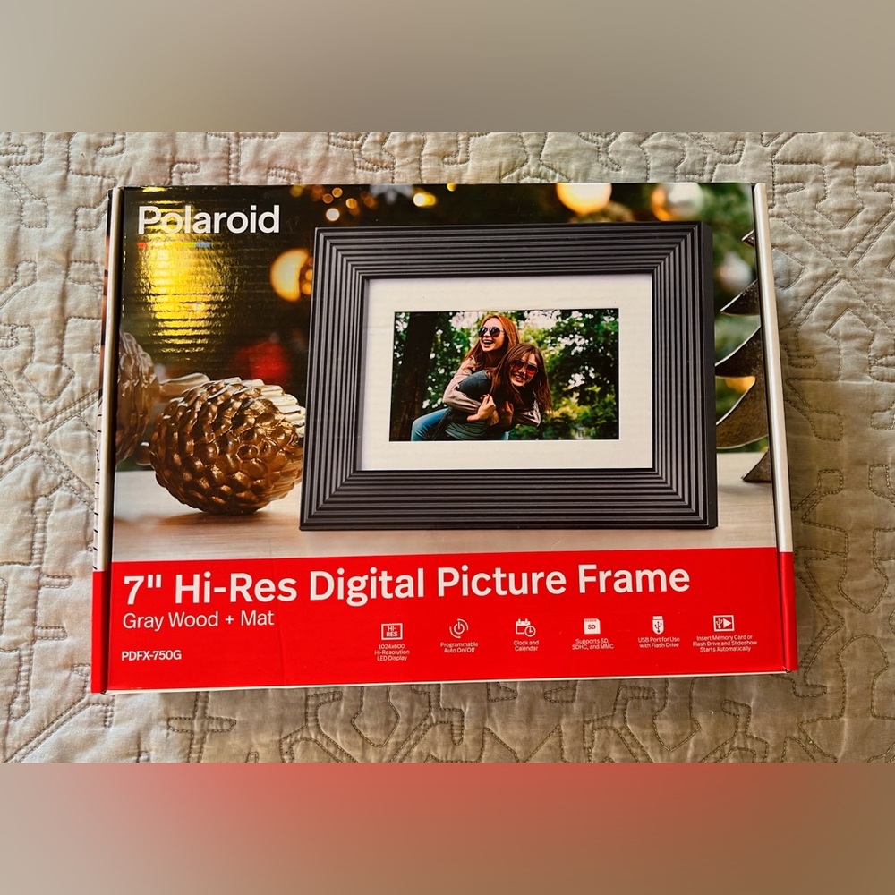 🆕 7” HI-Res Digital Picture Frame POLAROID